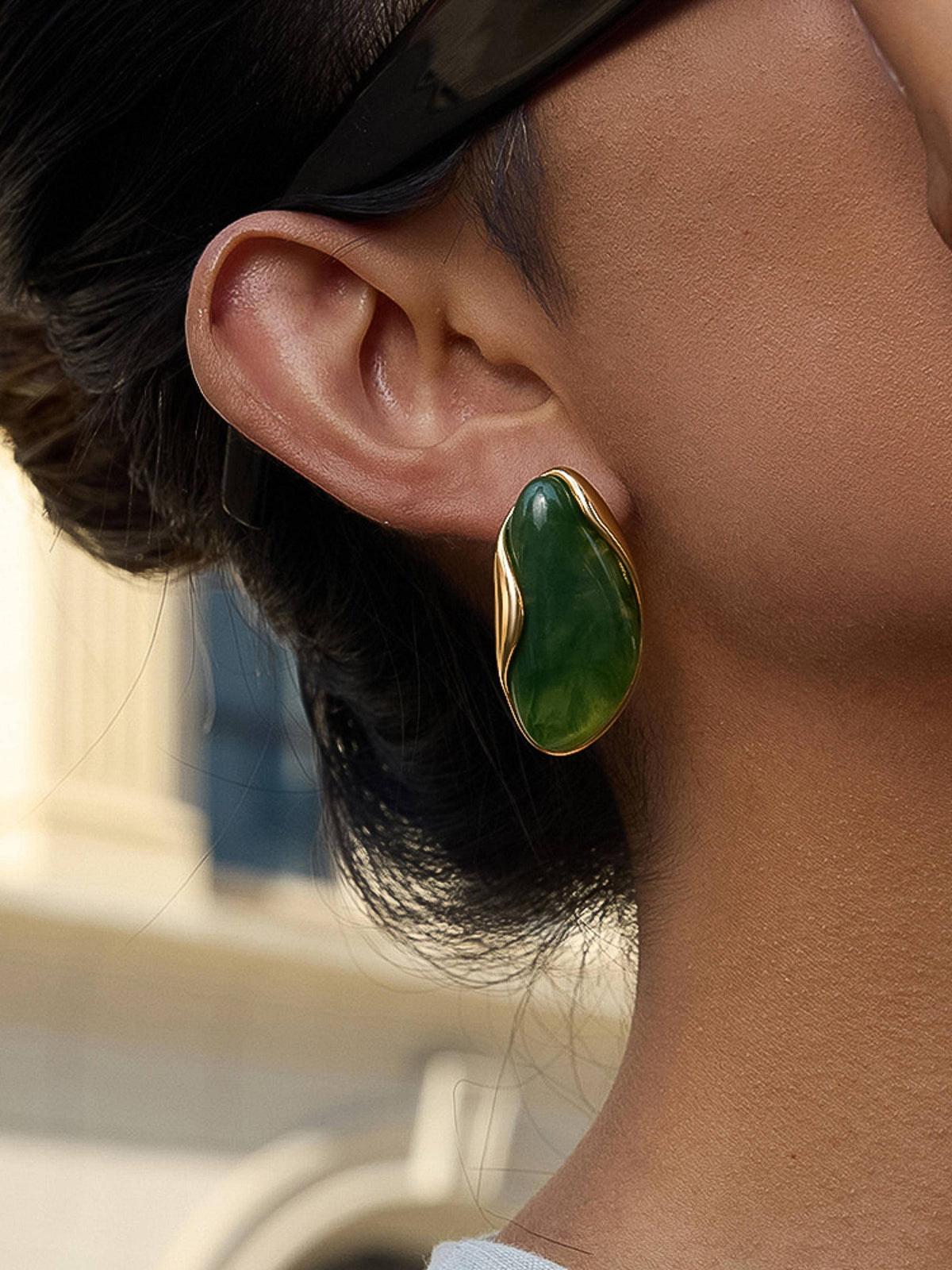 Maélie Resin Drop Earrings